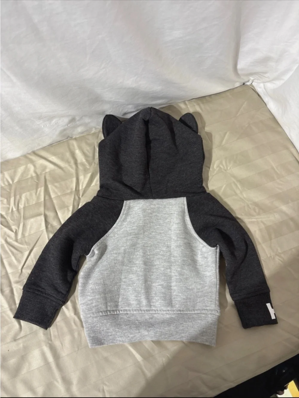Dr. Seuss Black & Gray Hoodie with Red-White Striped Lining
